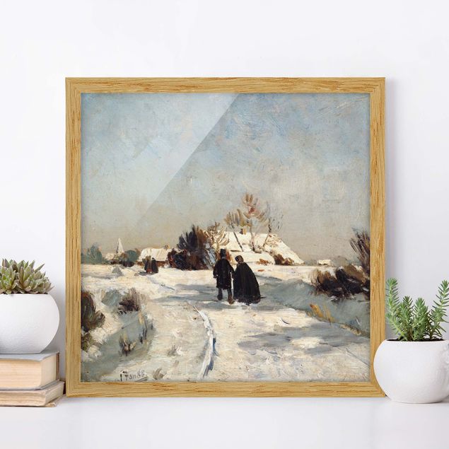 Kunst stilarter ekspressionisme Otto Modersohn - New Year's Day