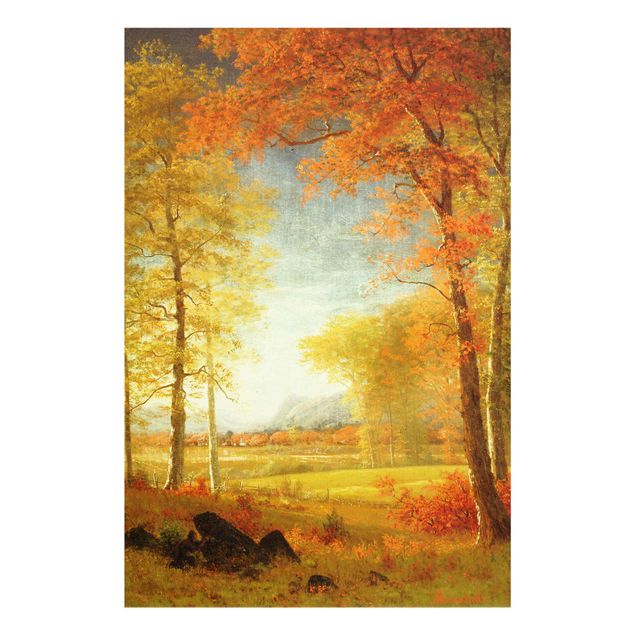 Kunst stilarter romantikken Albert Bierstadt - Autumn In Oneida County, New York