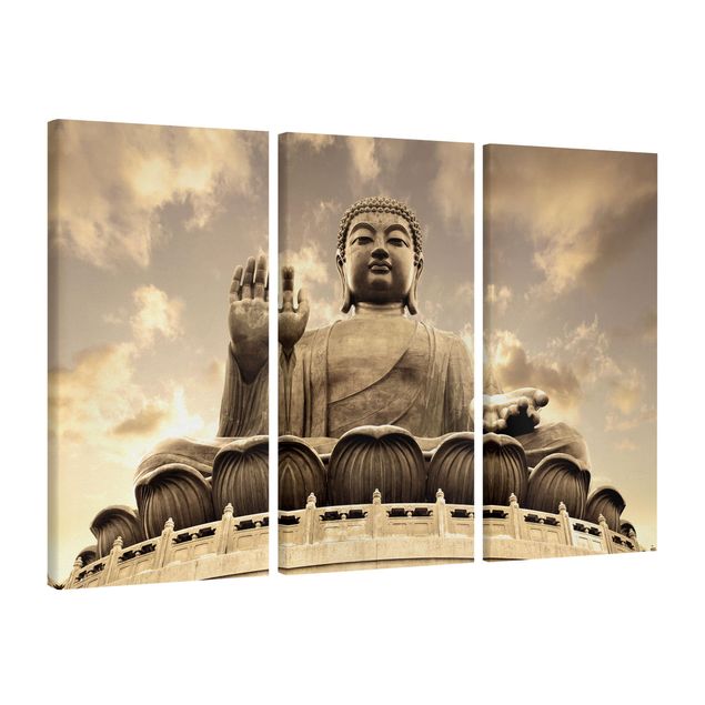 Billeder spirituelt Big Buddha Sepia