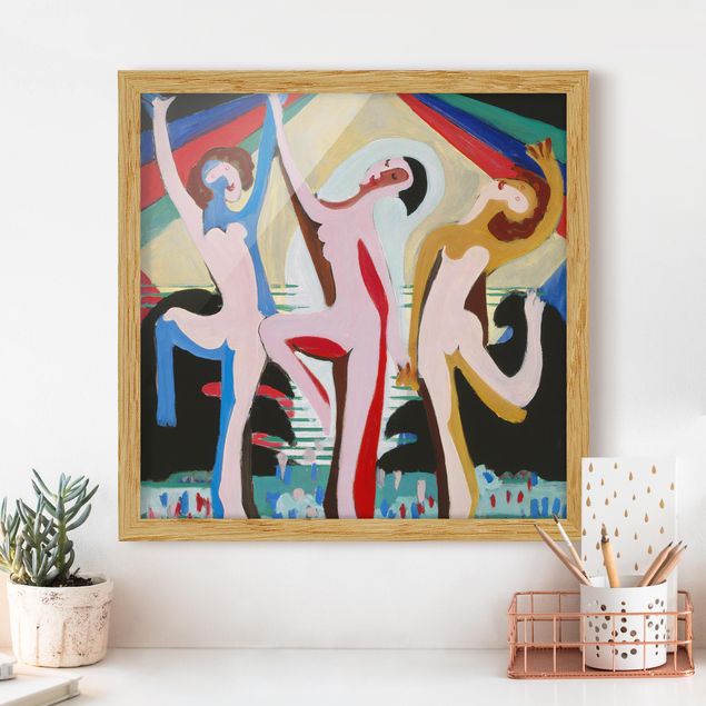 køkken dekorationer Ernst Ludwig Kirchner - colour Dance
