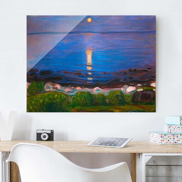 Billeder hav Edvard Munch - Summer Night By The Beach