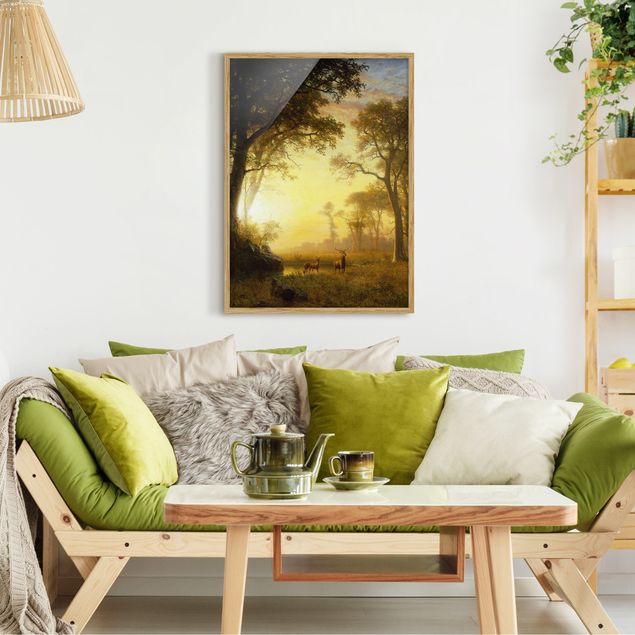 Kunst stilarter Albert Bierstadt - Light in the Forest