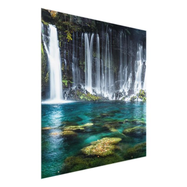 Glasbilleder vandfald Shiraito Waterfall