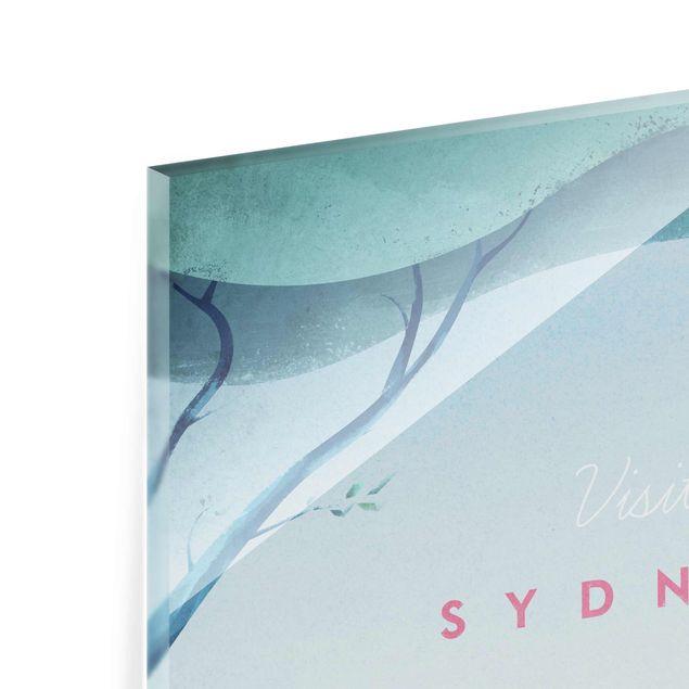 Glasbilleder arkitektur og skyline Travel Poster - Sidney