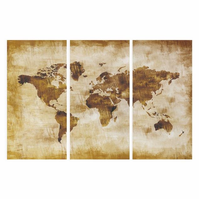 Billeder brun Map of the world