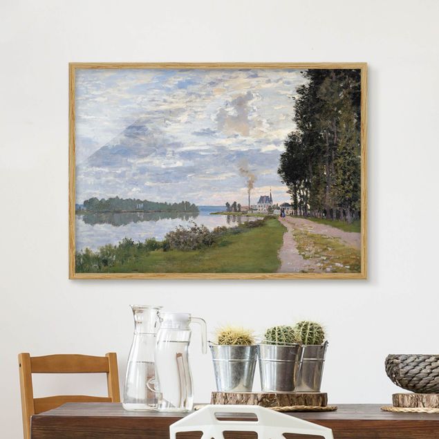 køkken dekorationer Claude Monet - The Waterfront At Argenteuil