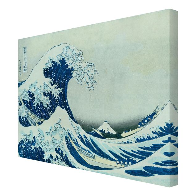 Billeder på lærred kunsttryk Katsushika Hokusai - The Great Wave At Kanagawa