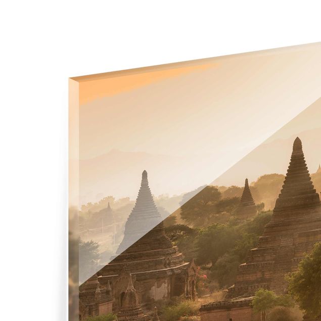 Billeder arkitektur og skyline Sun Setting Over Bagan