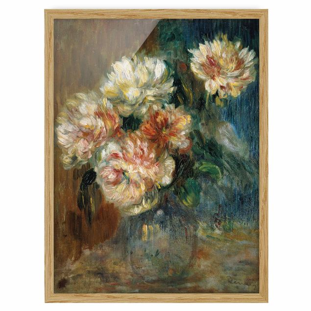 Indrammede plakater blomster Auguste Renoir - Vase of Peonies
