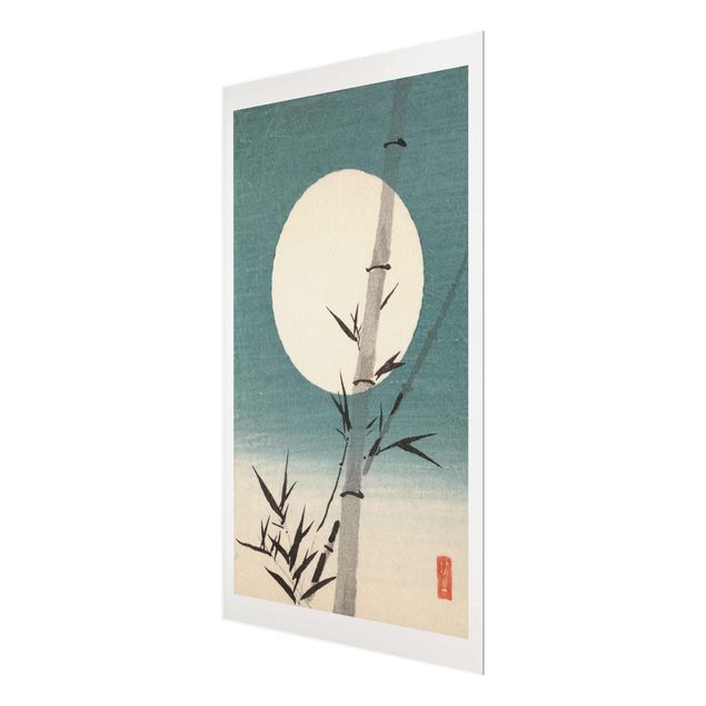 Billeder retro Japanese Drawing Bamboo And Moon