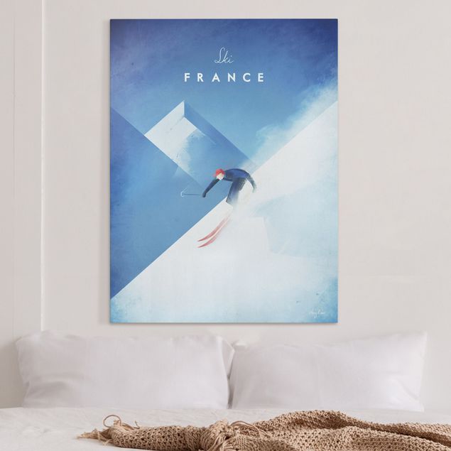køkken dekorationer Travel Poster - Ski In France