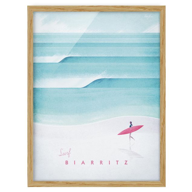 Billeder strande Travel Poster - Biarritz