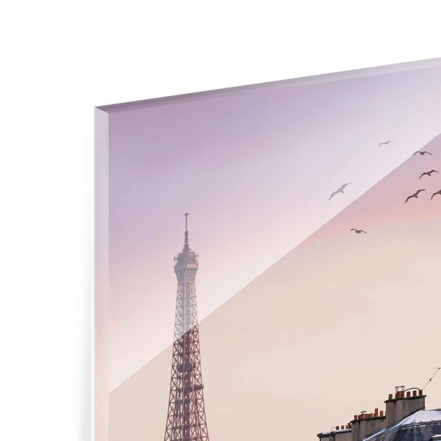Billeder moderne The Eiffel Tower In The Setting Sun