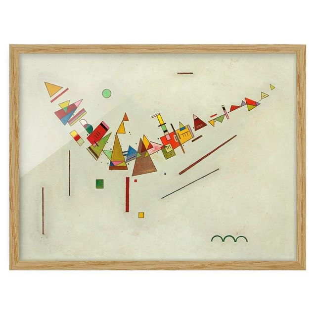 Indrammede plakater abstrakt Wassily Kandinsky - Angular Swing