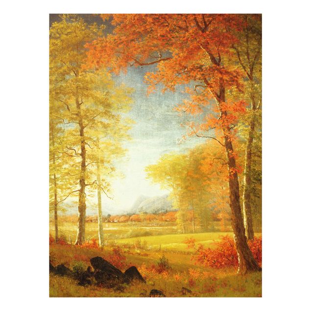 Kunst stilarter romantikken Albert Bierstadt - Autumn In Oneida County, New York