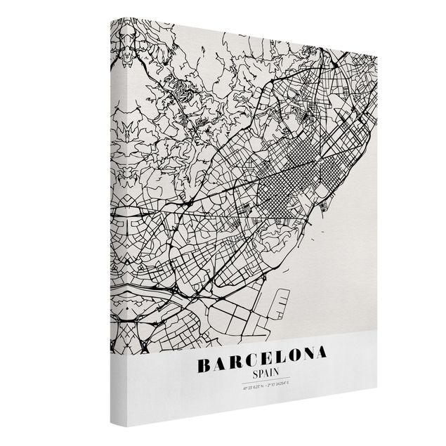Billeder verdenskort Barcelona City Map - Classic