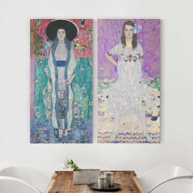 Kunst stilarter art deco Gustav Klimt - Adele Bloch-Bauer and Mada Primavesi