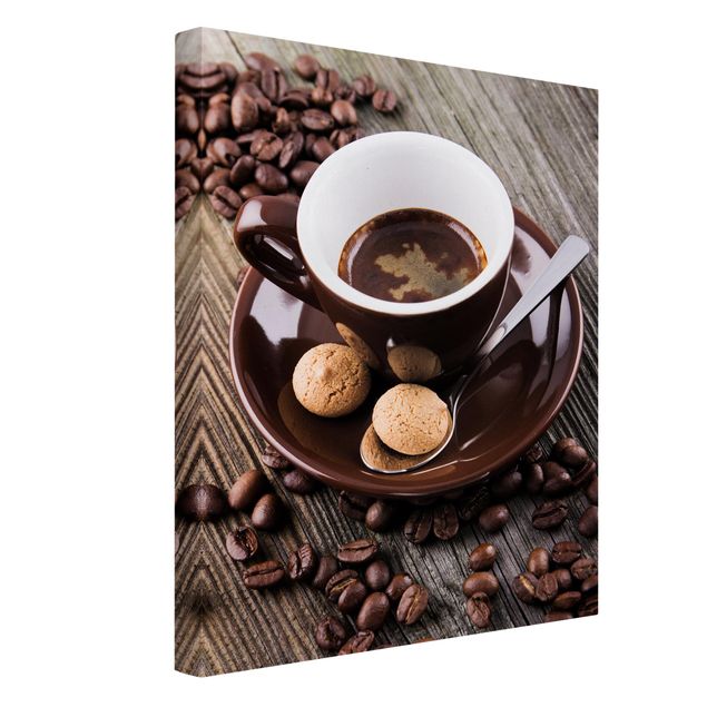 Billeder kunsttryk Coffee Mugs With Coffee Beans