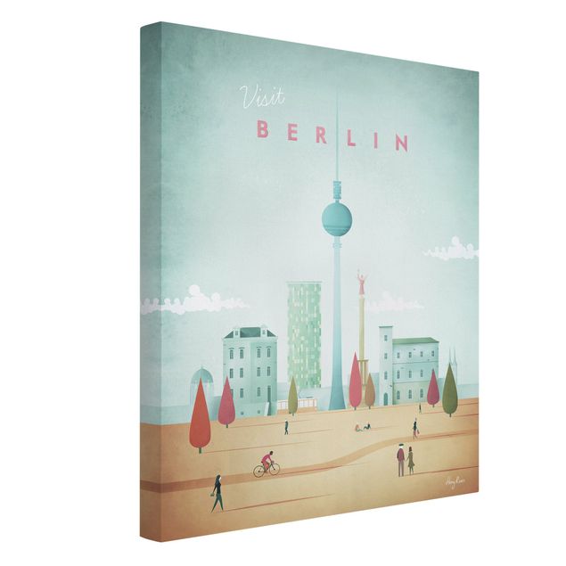 Billeder på lærred arkitektur og skyline Travel Poster - Berlin