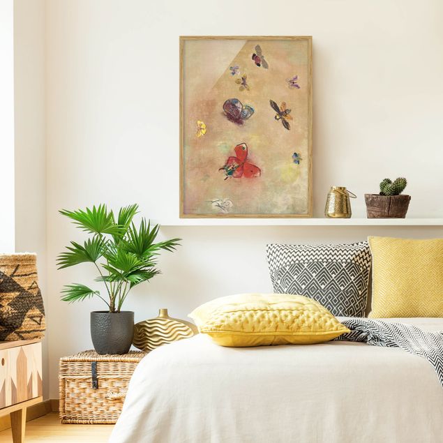 Kunst stilarter Odilon Redon - Colourful Butterflies