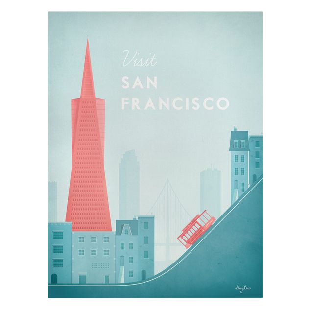 Billeder turkis Travel Poster - San Francisco