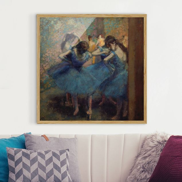 køkken dekorationer Edgar Degas - Blue Dancers
