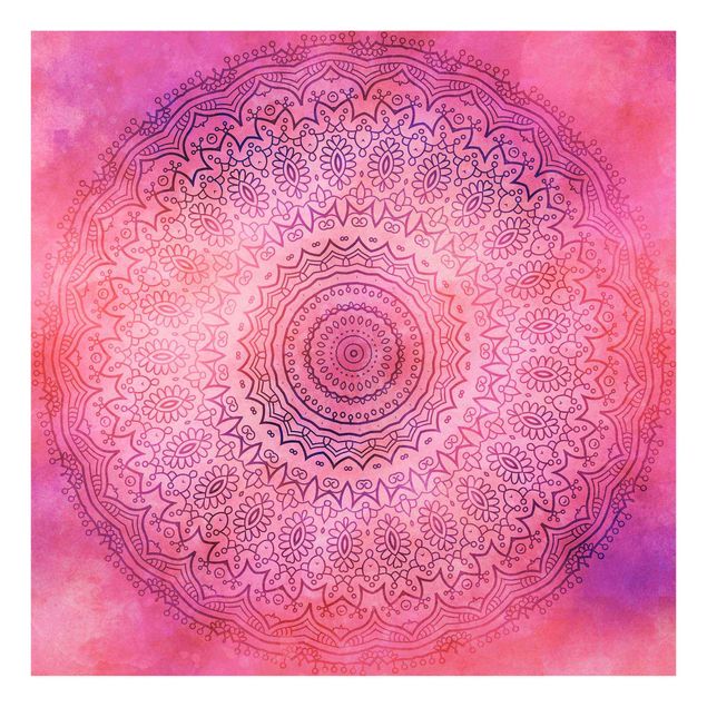 Billeder Andrea Haase Watercolour Mandala Light Pink Violet