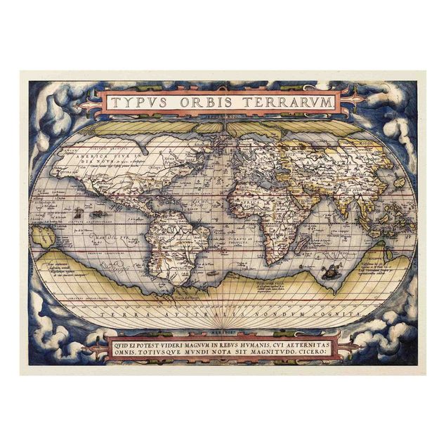Billeder Historic World Map Typus Orbis Terrarum