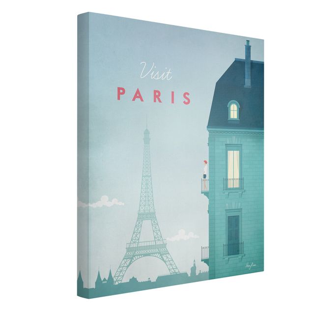 Billeder på lærred arkitektur og skyline Travel Poster - Paris