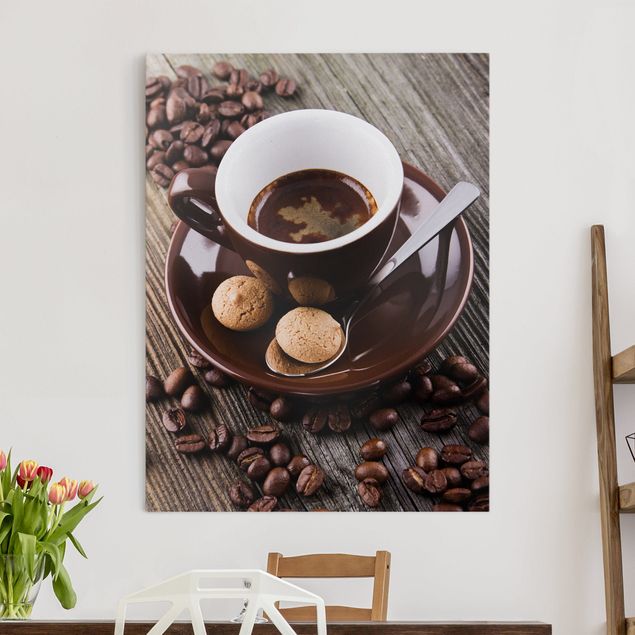 køkken dekorationer Coffee Mugs With Coffee Beans