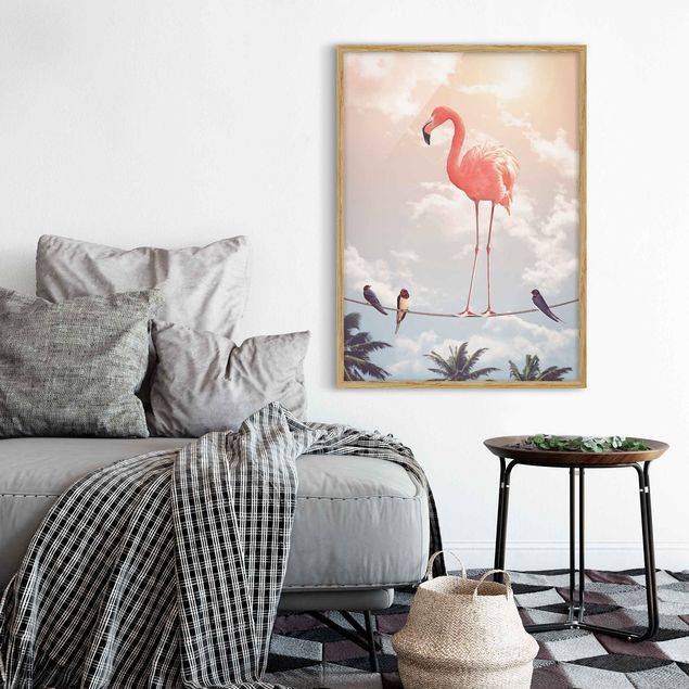 Billeder landskaber Sky With Flamingo