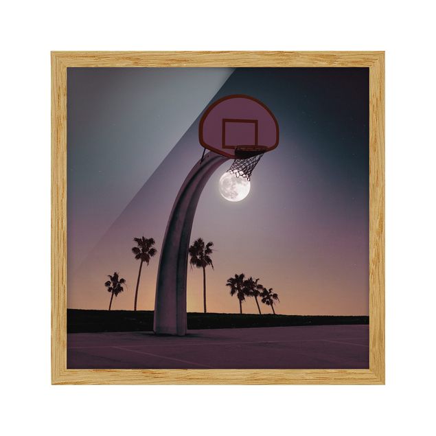 Billeder moderne Basketball With Moon