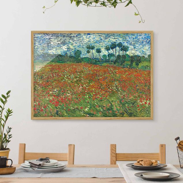 Billeder valmuer Vincent Van Gogh - Poppy Field