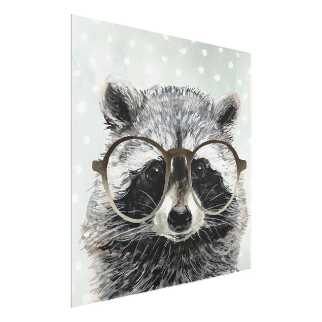 Billeder moderne Animals With Glasses - Raccoon