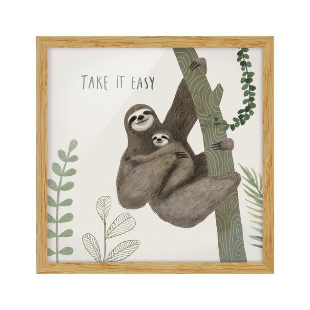 Billeder ordsprog Sloth Sayings - Easy