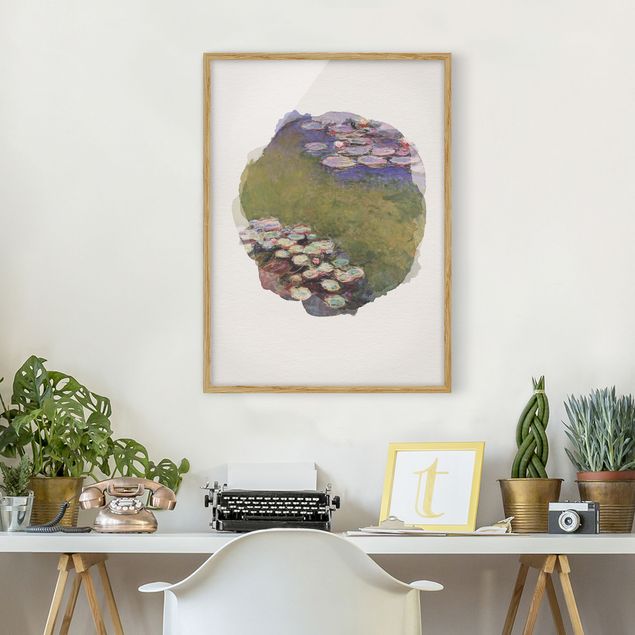 Kunst stilarter impressionisme WaterColours - Claude Monet - Water Lilies