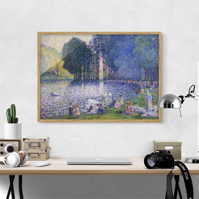 Kunst stilarter pointillisme Henri Edmond Cross - The Lake In The Bois De Boulogne