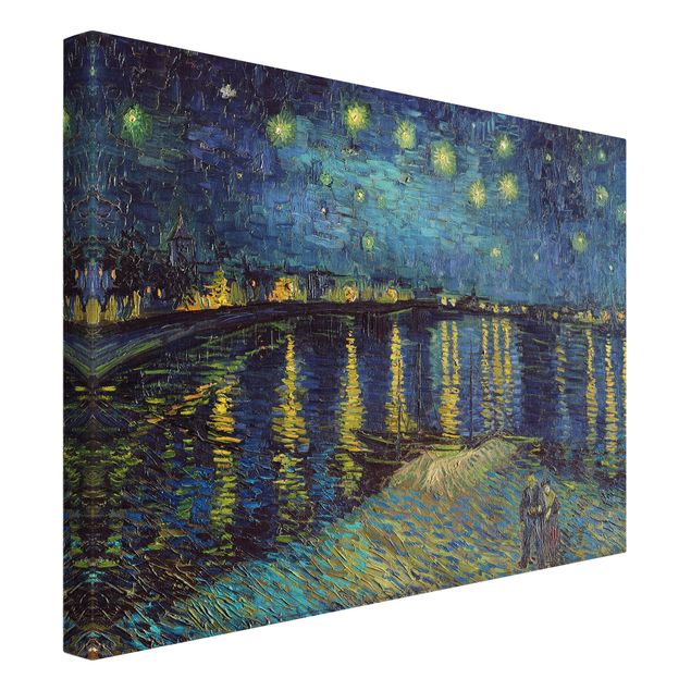 Kunst stilarter post impressionisme Vincent Van Gogh - Starry Night Over The Rhone