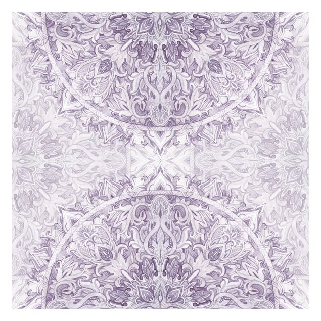 Tapet Mandala Watercolour Ornament Purple
