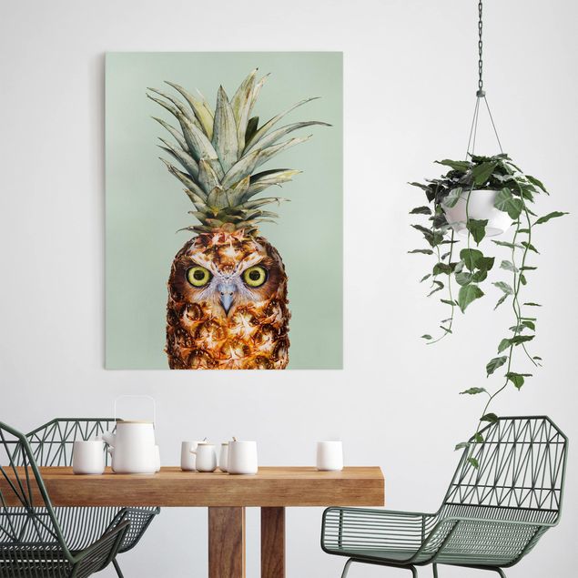 Billeder frugt Pineapple With Owl