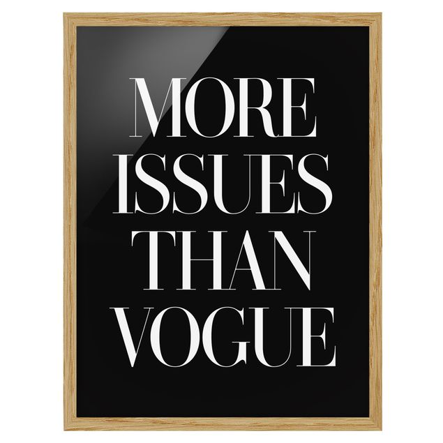 Billeder ordsprog More Issues Than Vogue
