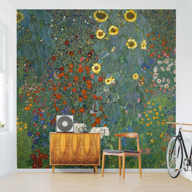 køkken dekorationer Gustav Klimt - Garden Sunflowers