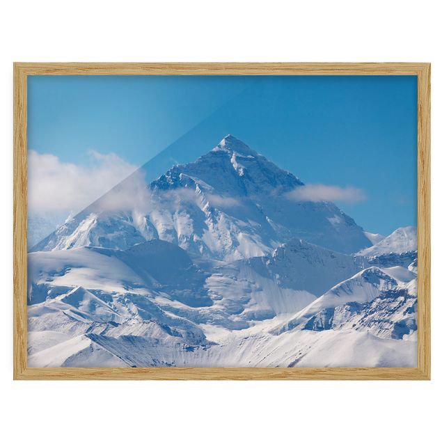 Indrammede plakater landskaber Mount Everest