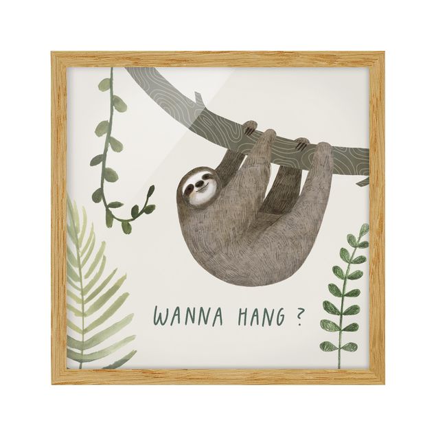 Billeder ordsprog Sloth Sayings - Hang