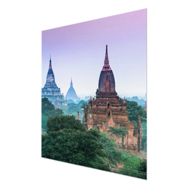 Glasbilleder arkitektur og skyline Temple Grounds In Bagan