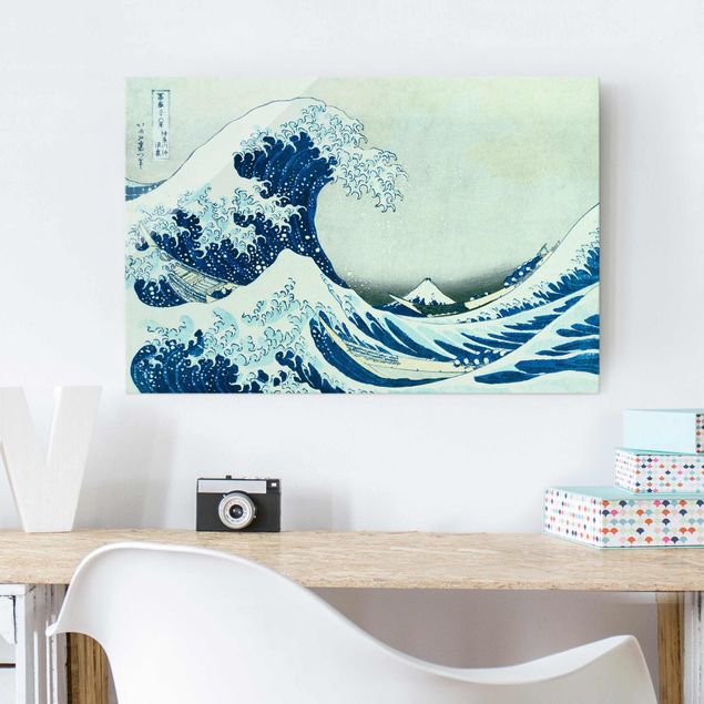 Glasbilleder ordsprog Katsushika Hokusai - The Great Wave At Kanagawa