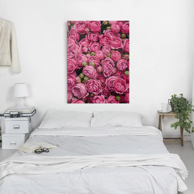 Billeder på lærred roser Pink Peonies