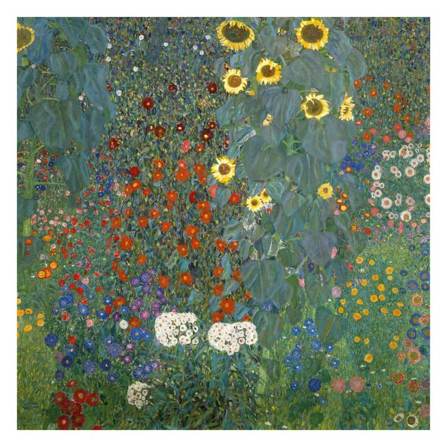 Moderne tapet Gustav Klimt - Garden Sunflowers