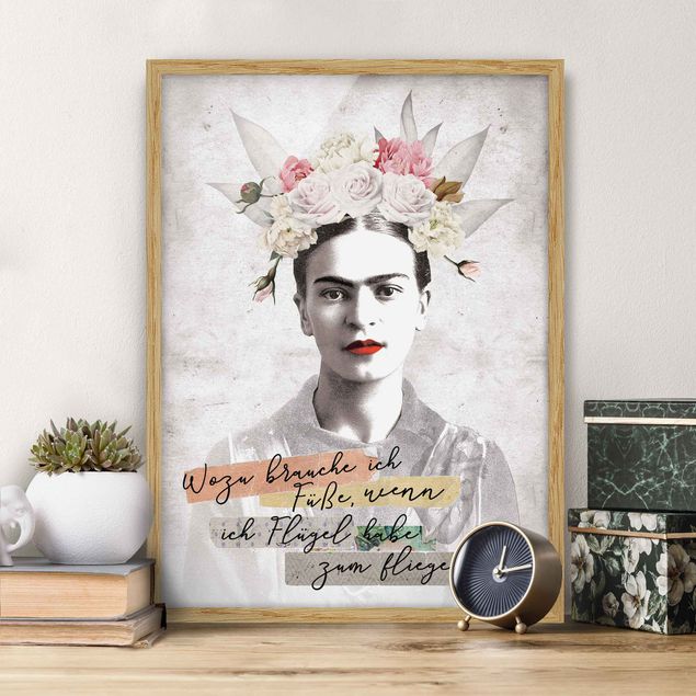 køkken dekorationer Frida Kahlo - A quote