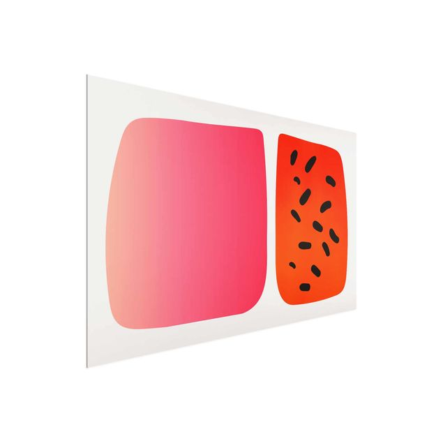 Billeder abstrakt Abstract Shapes - Melon And Pink